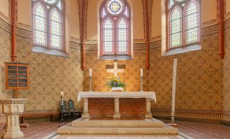 Innenansicht der Dorfkirche Geltow, Foto: Martin Karnbach, Lizenz: Gemeinde Schwielowsee